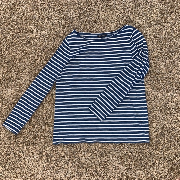 Banana Republic Tops - Blue & White Striped Shirt